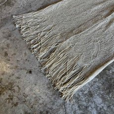 画像4: DOWN FRINGE DESIGN GOLD GLITTER COLOR CROCHET CARDIGAN / Ladies S (4)