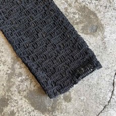 画像6: BLACK COLOR MESH DESIGN  L/S SHIRT / Ladies M (6)