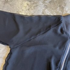 画像9: BLACK COLOR SHEER ZIP UP DESIGN JACKET / Ladies M (9)