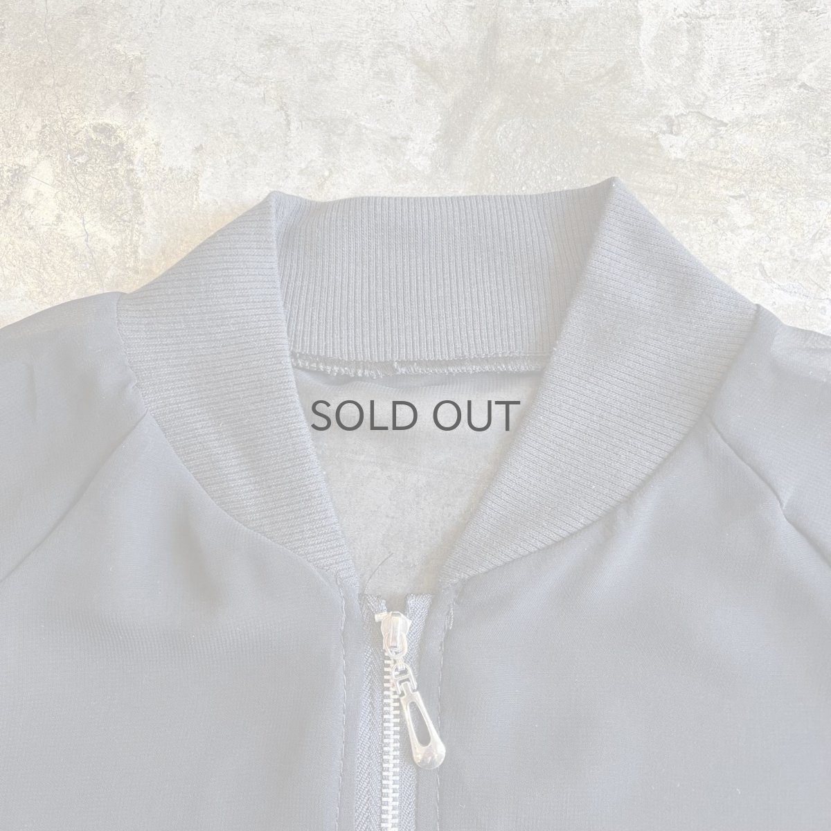 画像8: BLACK COLOR SHEER ZIP UP DESIGN JACKET / Ladies M (8)