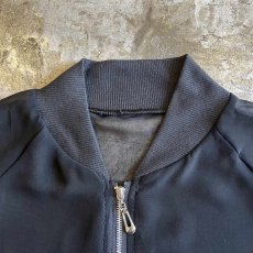 画像8: BLACK COLOR SHEER ZIP UP DESIGN JACKET / Ladies M (8)