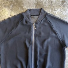 画像7: BLACK COLOR SHEER ZIP UP DESIGN JACKET / Ladies M (7)
