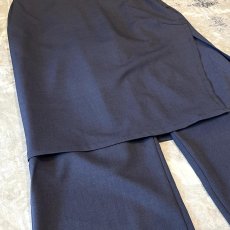 画像5: 【WONDERGROUND】SIDE SLIT SKIRT LAYERED SLACKS / OS (5)