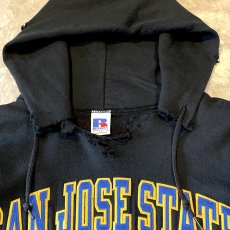 画像10: 【RUSSELL】CRASH DAMAGE HOODIE SWEAT / Mens L (10)