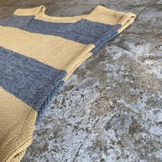 画像9: BORDER PATTERN SIDE SLIT 2BELT DESIGN VEST / Ladies M (9)
