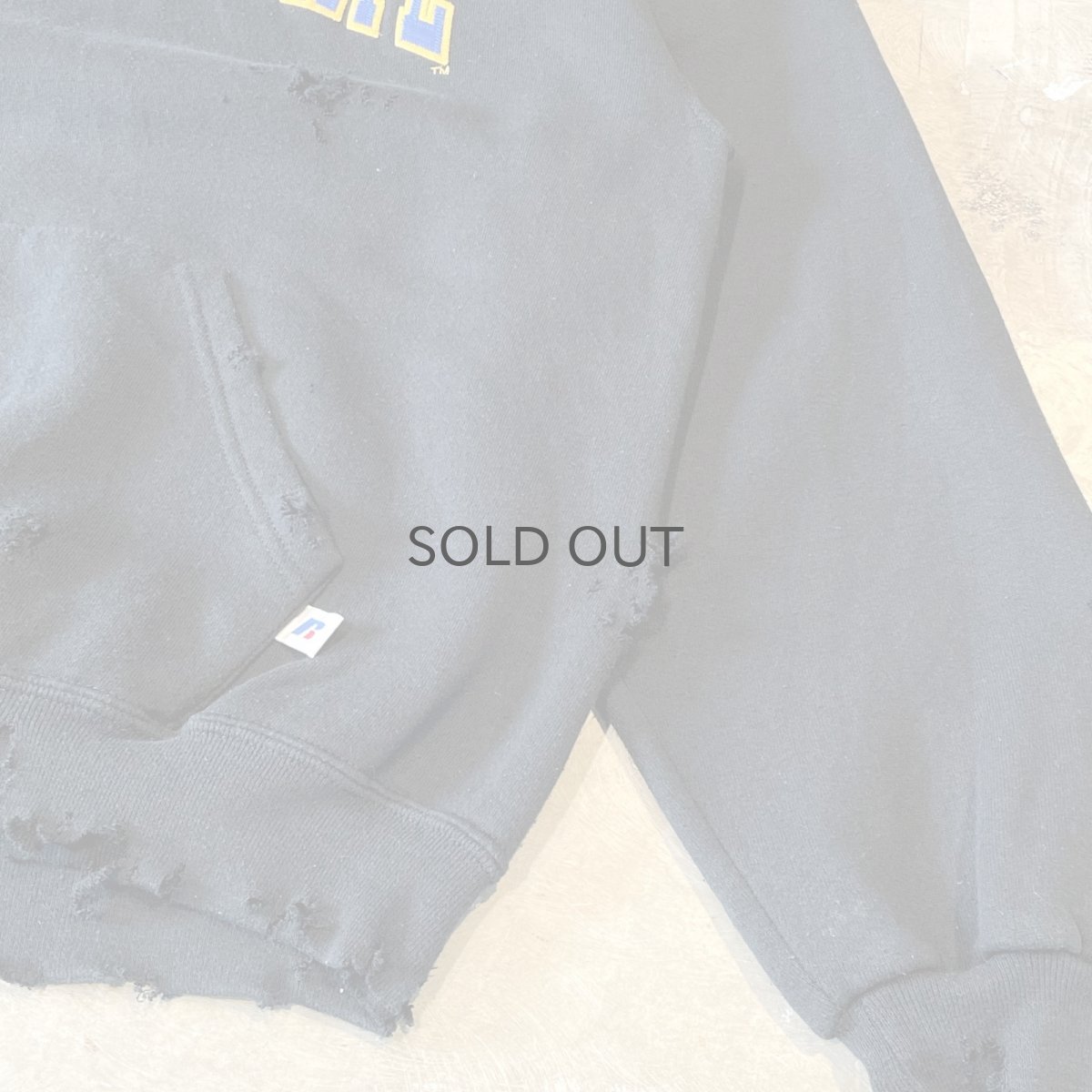 画像6: 【RUSSELL】CRASH DAMAGE HOODIE SWEAT / Mens L (6)