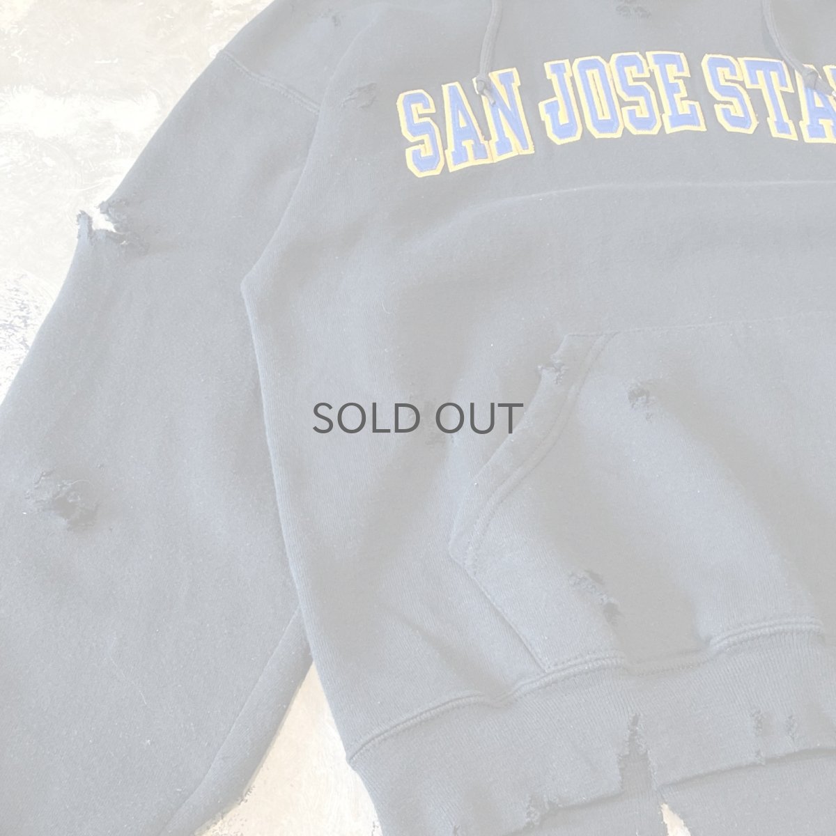 画像5: 【RUSSELL】CRASH DAMAGE HOODIE SWEAT / Mens L (5)