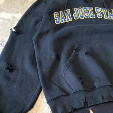 画像5: 【RUSSELL】CRASH DAMAGE HOODIE SWEAT / Mens L (5)