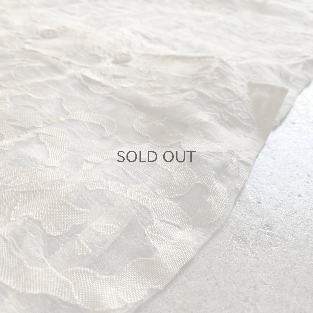 画像11: ALL OVER PATTERN DESIGN SHEER L/S SHIRT / Ladies L (11)