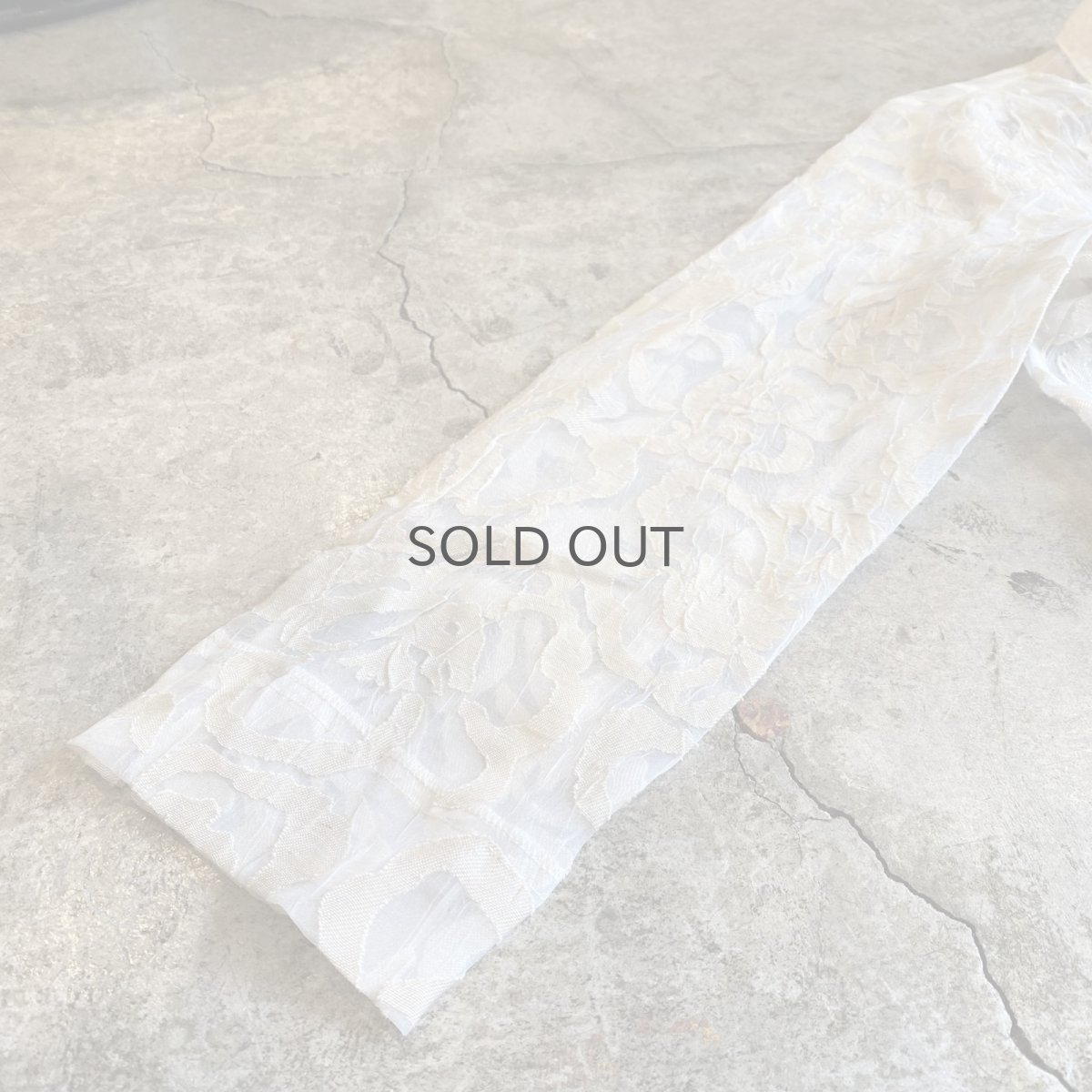 画像6: ALL OVER PATTERN DESIGN SHEER L/S SHIRT / Ladies L (6)