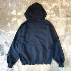 画像2: 【RUSSELL】CRASH DAMAGE HOODIE SWEAT / Mens L (2)