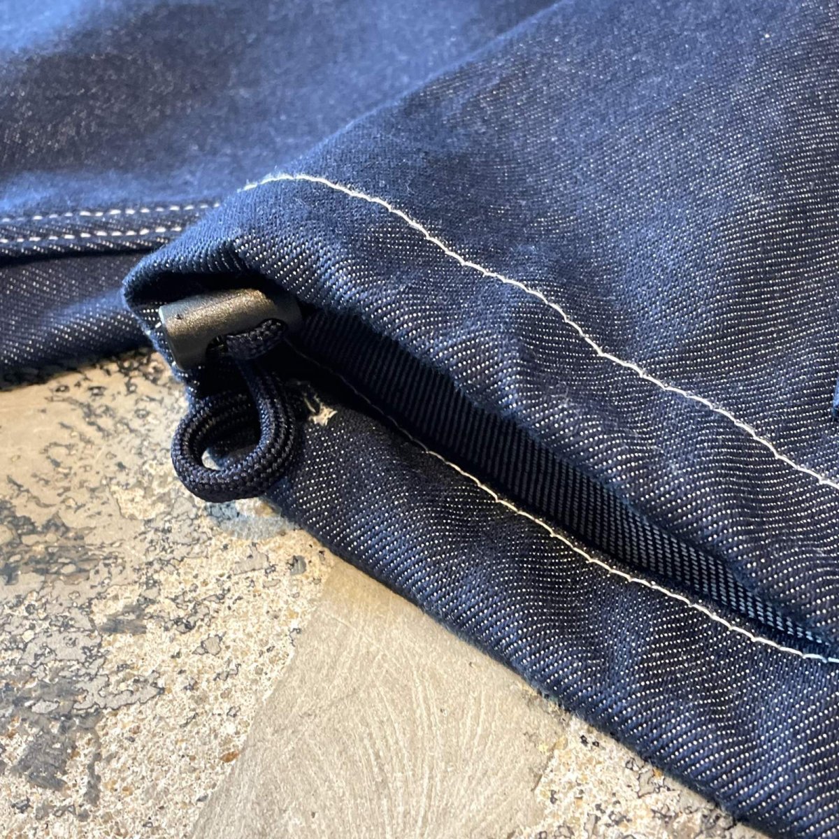 画像10: DOUBLE ZIP DENIM HOODIE JACKET / Mens XL (10)