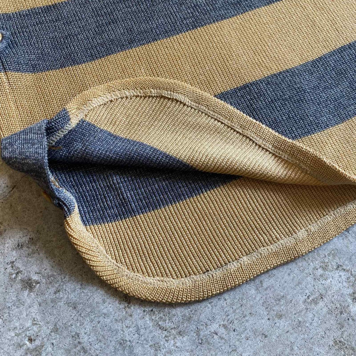 画像7: BORDER PATTERN SIDE SLIT 2BELT DESIGN VEST / Ladies M (7)