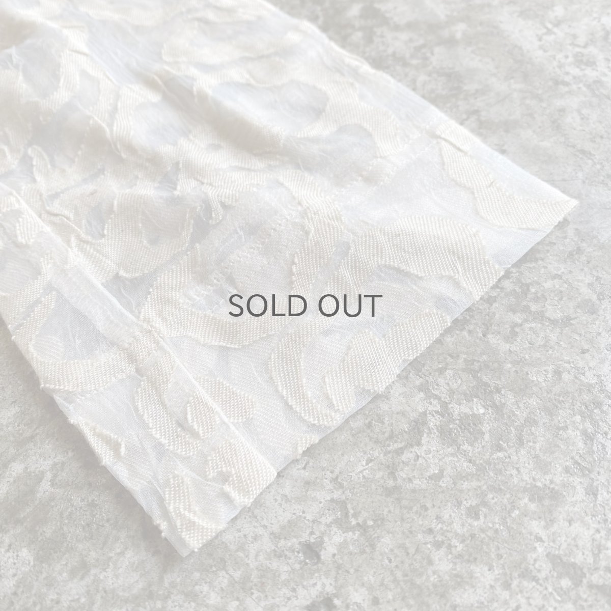 画像9: ALL OVER PATTERN DESIGN SHEER L/S SHIRT / Ladies L (9)