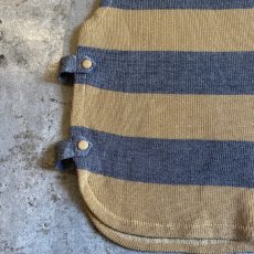 画像5: BORDER PATTERN SIDE SLIT 2BELT DESIGN VEST / Ladies M (5)