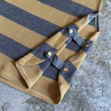 画像6: BORDER PATTERN SIDE SLIT 2BELT DESIGN VEST / Ladies M (6)