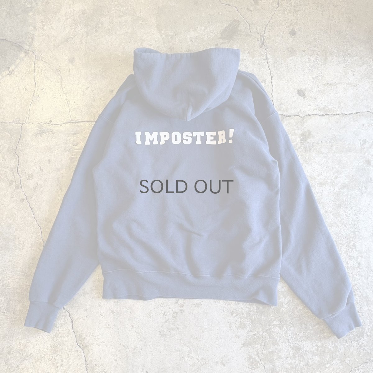 画像2: BOTH SIDES FLOCKY LOGO DESIGN SWEAT HOODIE / Ladies M(38~40) (2)