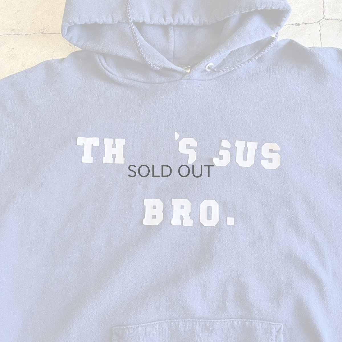 画像10: BOTH SIDES FLOCKY LOGO DESIGN SWEAT HOODIE / Ladies M(38~40) (10)