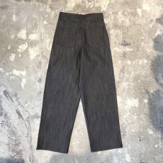 画像2: 【WONDERGROUND】DOUBLE KNEE WIDE SILHOUETTE DENIM PANTS / BLACK / OS (2)