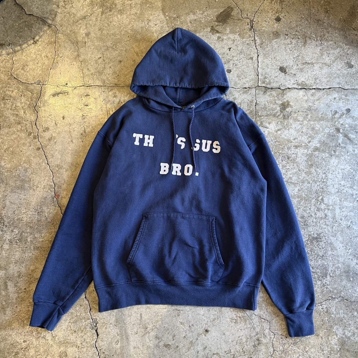 画像1: BOTH SIDES FLOCKY LOGO DESIGN SWEAT HOODIE / Ladies M(38~40) (1)