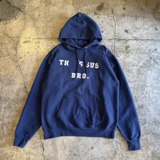 画像1: BOTH SIDES FLOCKY LOGO DESIGN SWEAT HOODIE / Ladies M(38~40) (1)