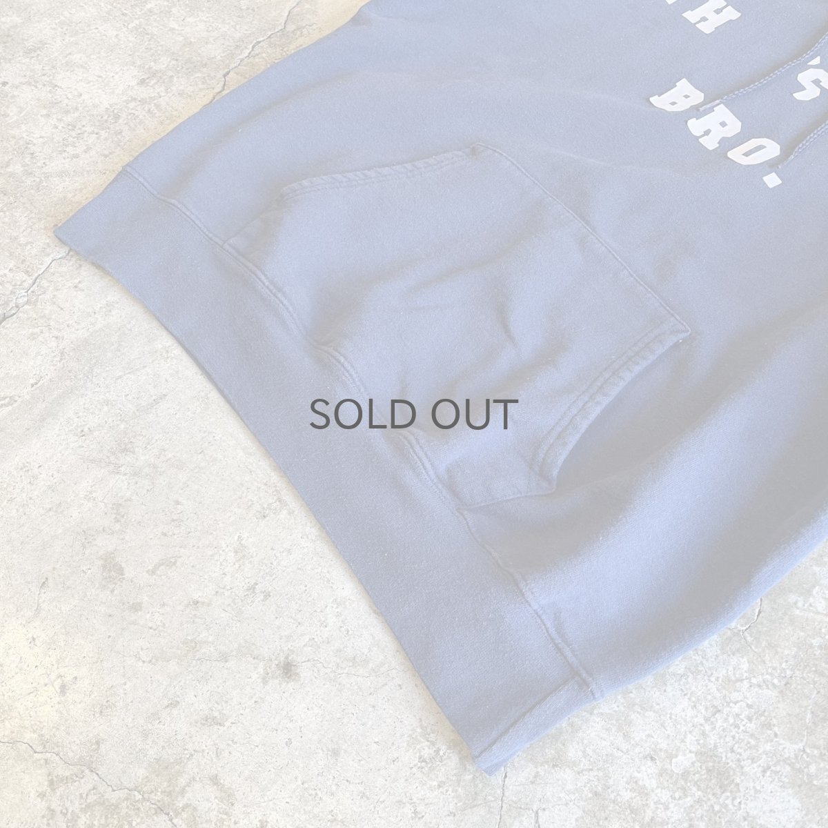 画像4: BOTH SIDES FLOCKY LOGO DESIGN SWEAT HOODIE / Ladies M(38~40) (4)