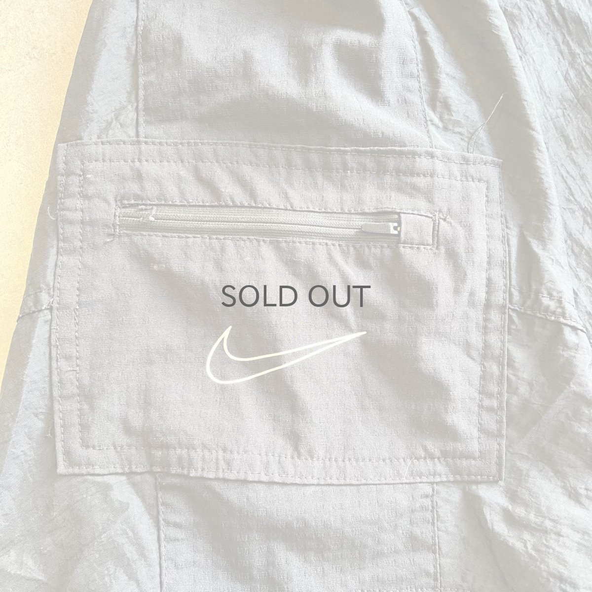 画像11: 【NIKE】POINT LOGO MESH DOCKING DESIGN HALF ZIP NYLON S/S HOODIE / Ladies XL(XXL) (11)