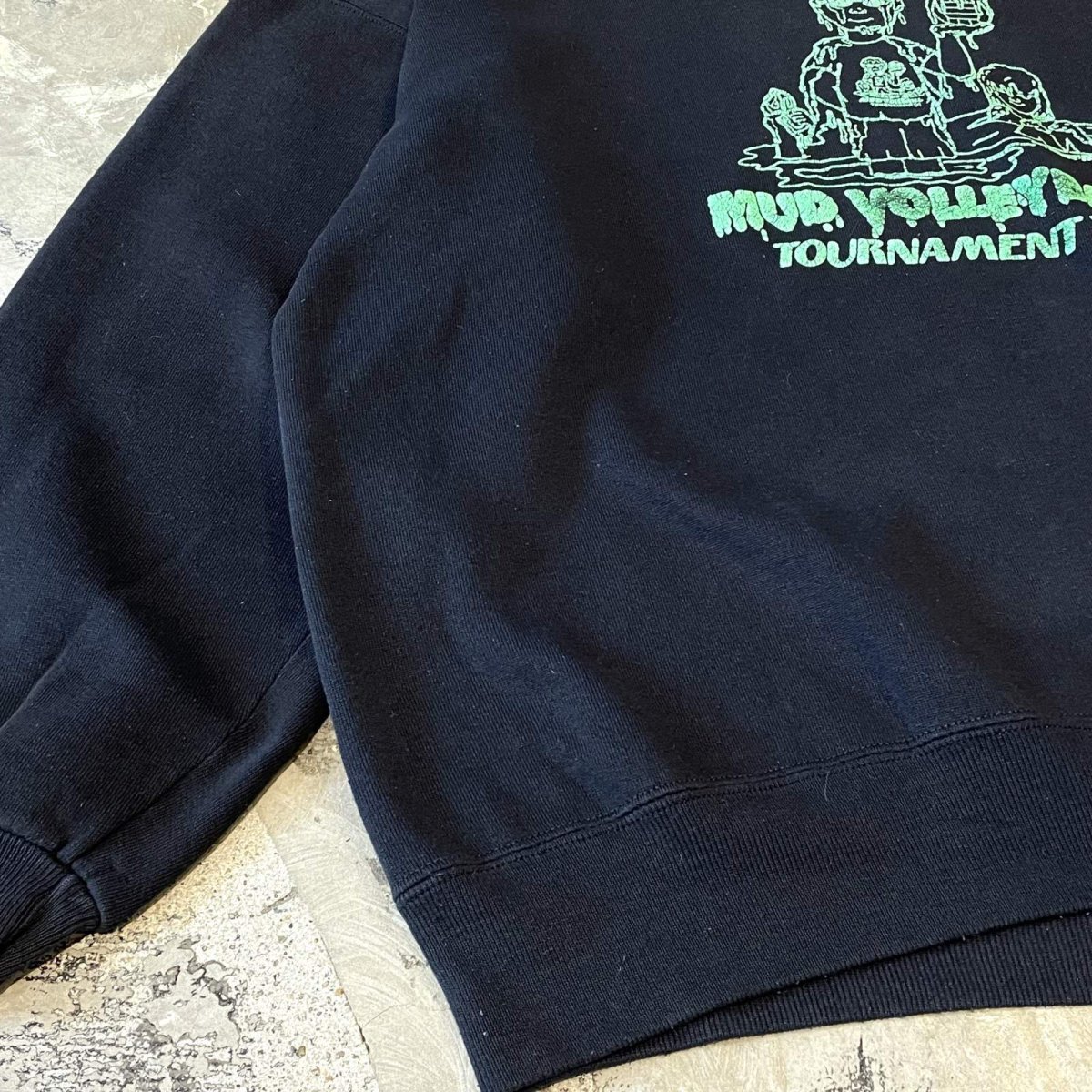 画像5: 90's "MUD VOLLEYBALL" PRINTED SWEAT / Mens L (5)