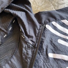 画像10: 【NIKE】POINT LOGO MESH DOCKING DESIGN HALF ZIP NYLON S/S HOODIE / Ladies XL(XXL) (10)