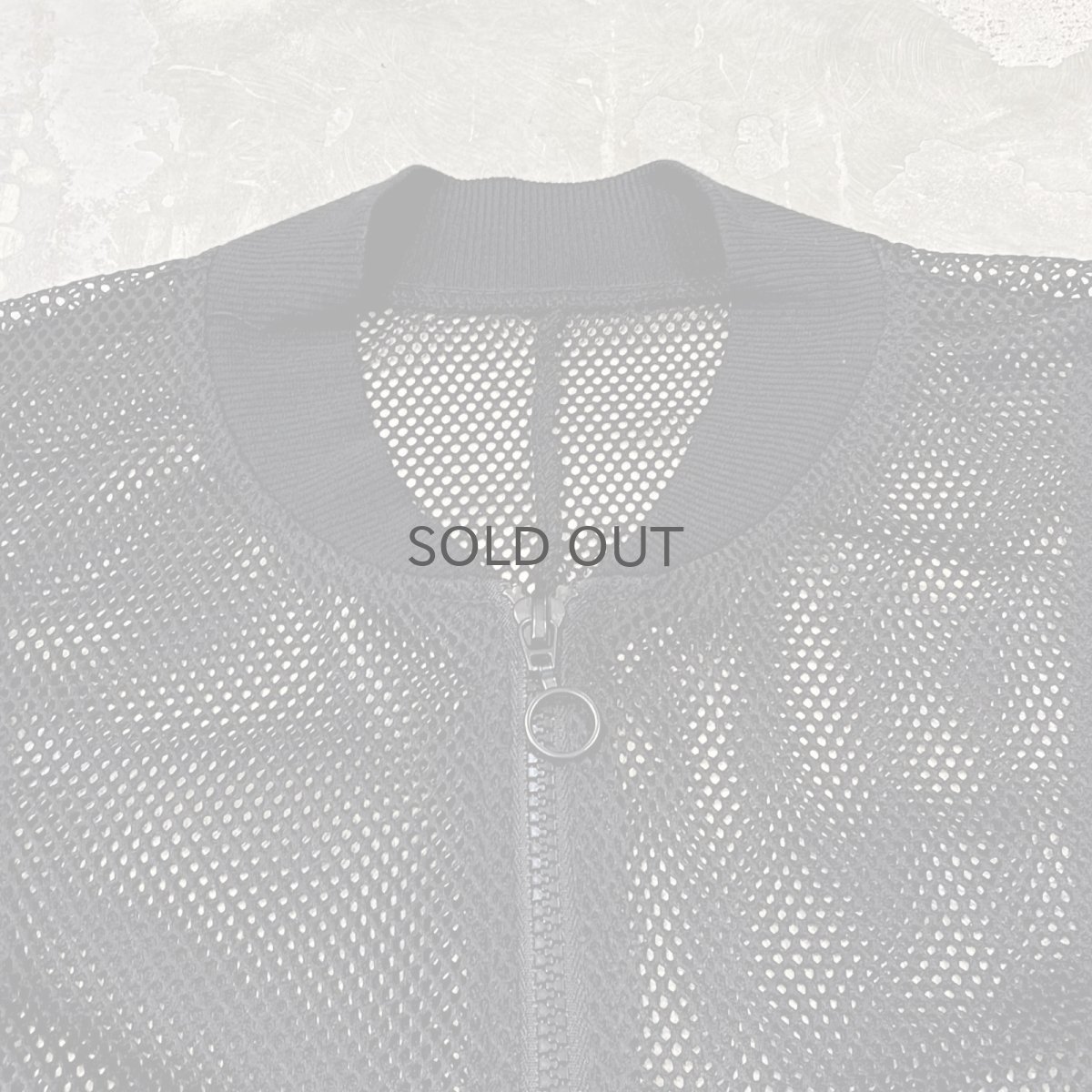 画像10: ZEBRA PATTERN SWITCHED ZIP UP MESH JACKET / Mens L (10)