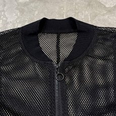 画像10: ZEBRA PATTERN SWITCHED ZIP UP MESH JACKET / Mens L (10)