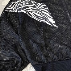 画像5: ZEBRA PATTERN SWITCHED ZIP UP MESH JACKET / Mens L (5)