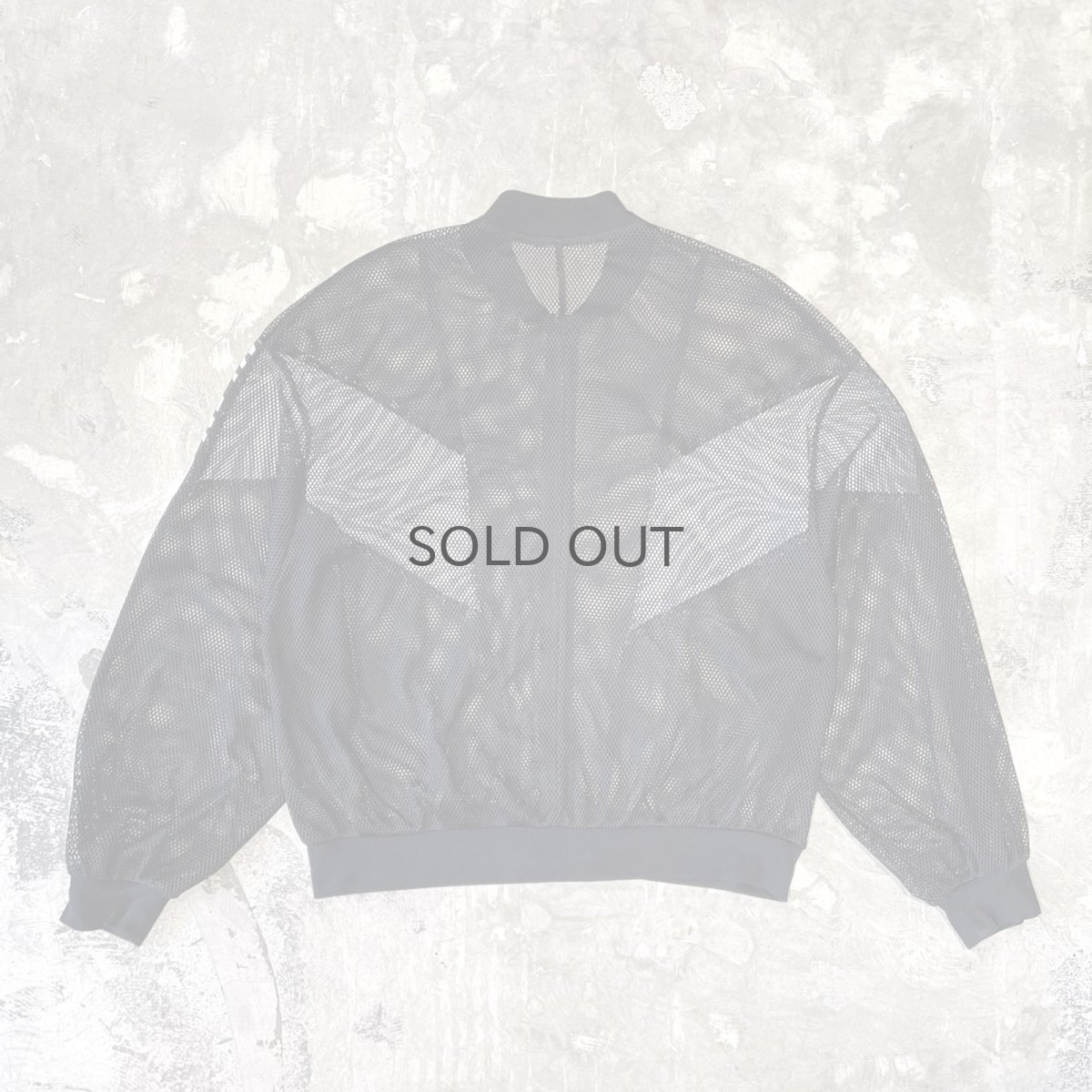 画像2: ZEBRA PATTERN SWITCHED ZIP UP MESH JACKET / Mens L (2)