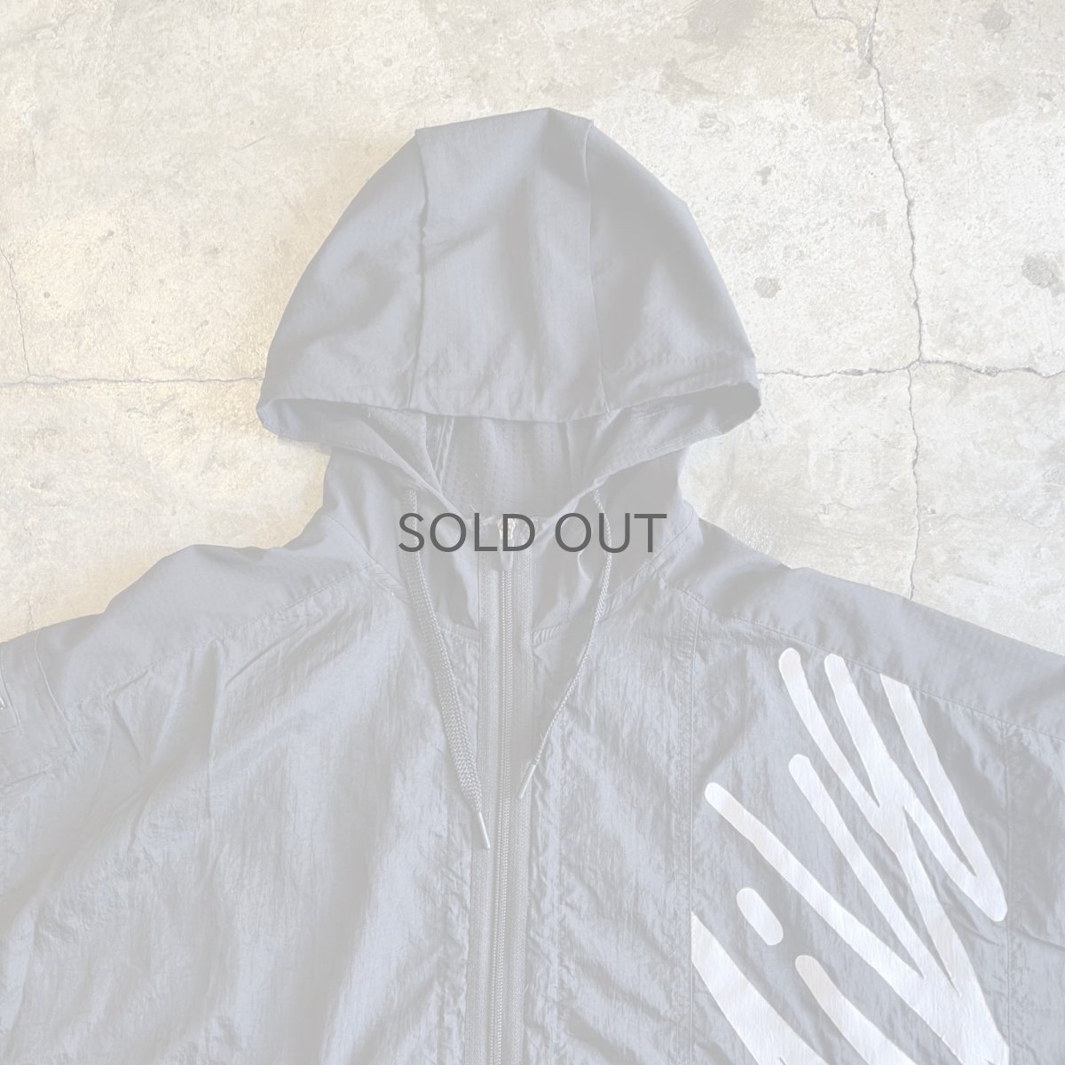 画像7: 【NIKE】POINT LOGO MESH DOCKING DESIGN HALF ZIP NYLON S/S HOODIE / Ladies XL(XXL) (7)