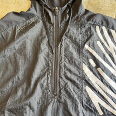 画像9: 【NIKE】POINT LOGO MESH DOCKING DESIGN HALF ZIP NYLON S/S HOODIE / Ladies XL(XXL) (9)