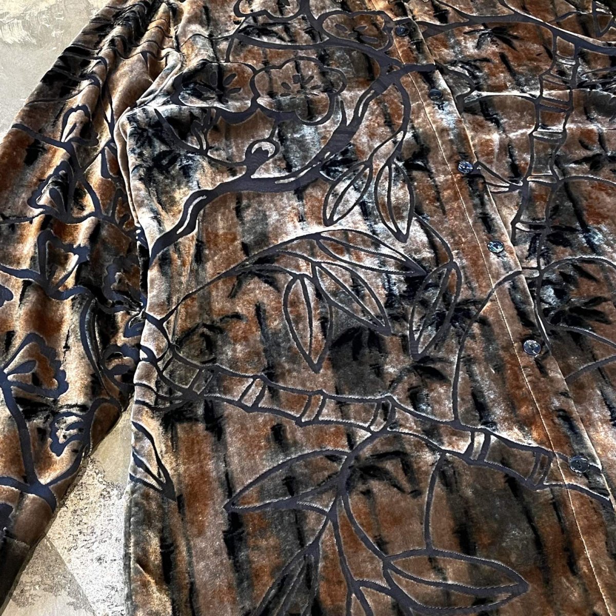 画像5: VELOUR×SHEER GRAPHIC PATTERN  L/S SHIRT / Mens M (5)