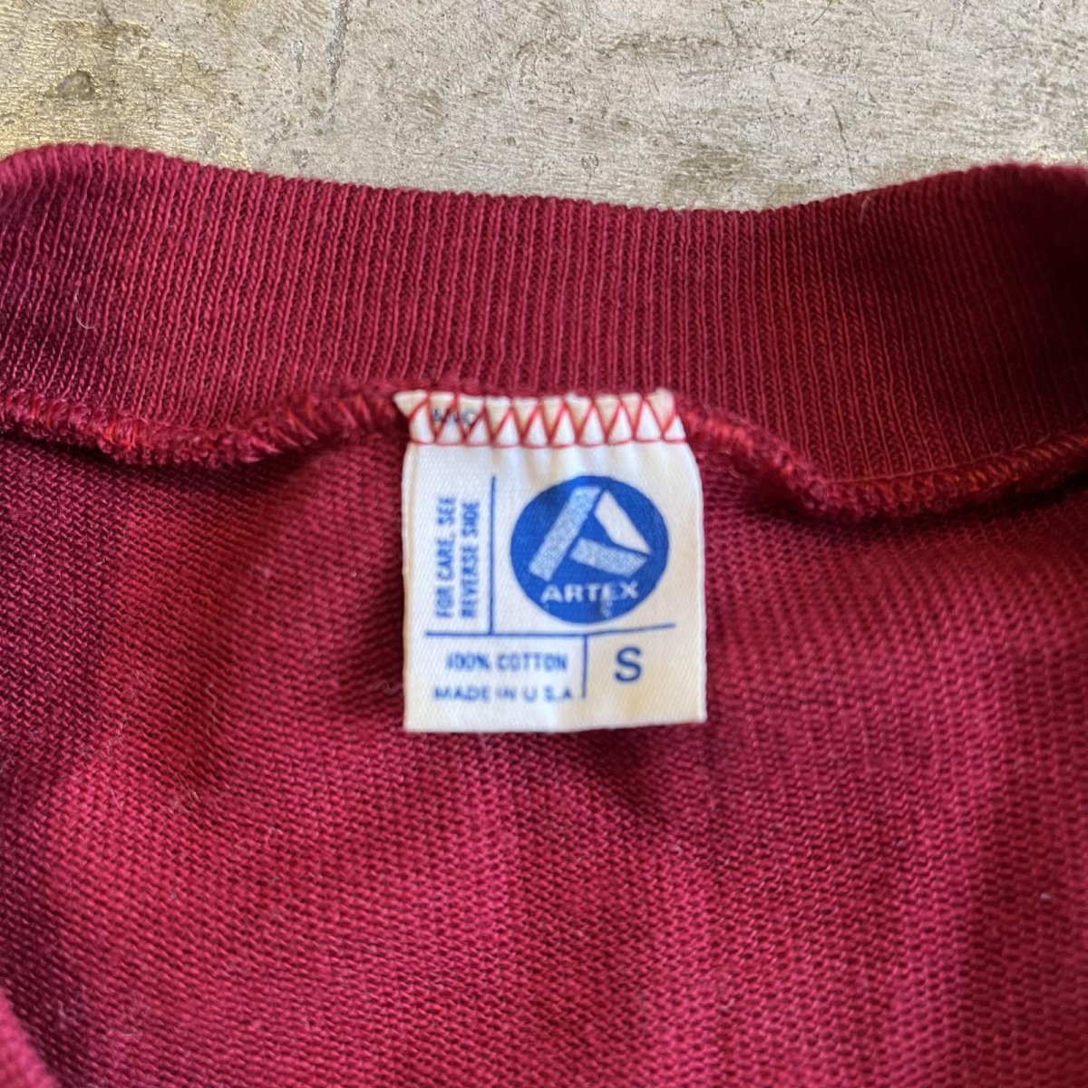 画像11: 70's FRONT LOGO PRINTED DESIGN COLOR  L/S TOPS / Ladies M (S) / MADE IN USA (11)