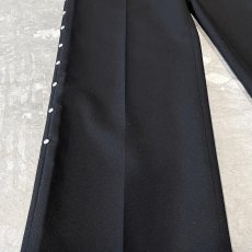 画像7: SIDE STUDS DECORATIVE BLACK COLOR SLACKS / W30 (7)