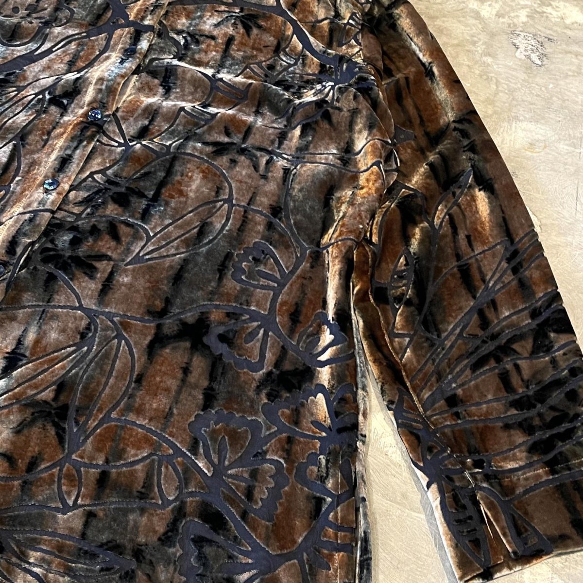画像6: VELOUR×SHEER GRAPHIC PATTERN  L/S SHIRT / Mens M (6)