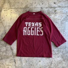 画像1: 70's FRONT LOGO PRINTED DESIGN COLOR  L/S TOPS / Ladies M (S) / MADE IN USA (1)