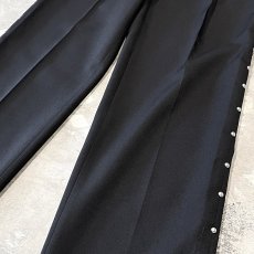 画像6: SIDE STUDS DECORATIVE BLACK COLOR SLACKS / W30 (6)