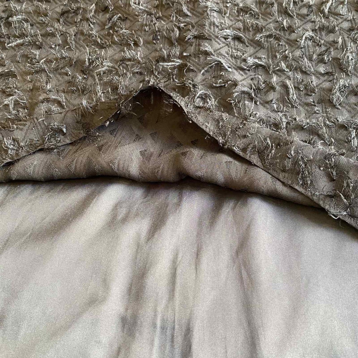 画像7: BLACK COLOR SHORT FRINGE LAYERED DESIGN BACK SLIT SKIRT / W25~W31 (7)