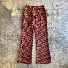 画像1: GEOMETRIC ALL OVER PATTERN COLOR DESIGN PANTS / W26 (1)