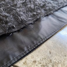 画像12: BLACK COLOR SHORT FRINGE LAYERED DESIGN BACK SLIT SKIRT / W25~W31 (12)