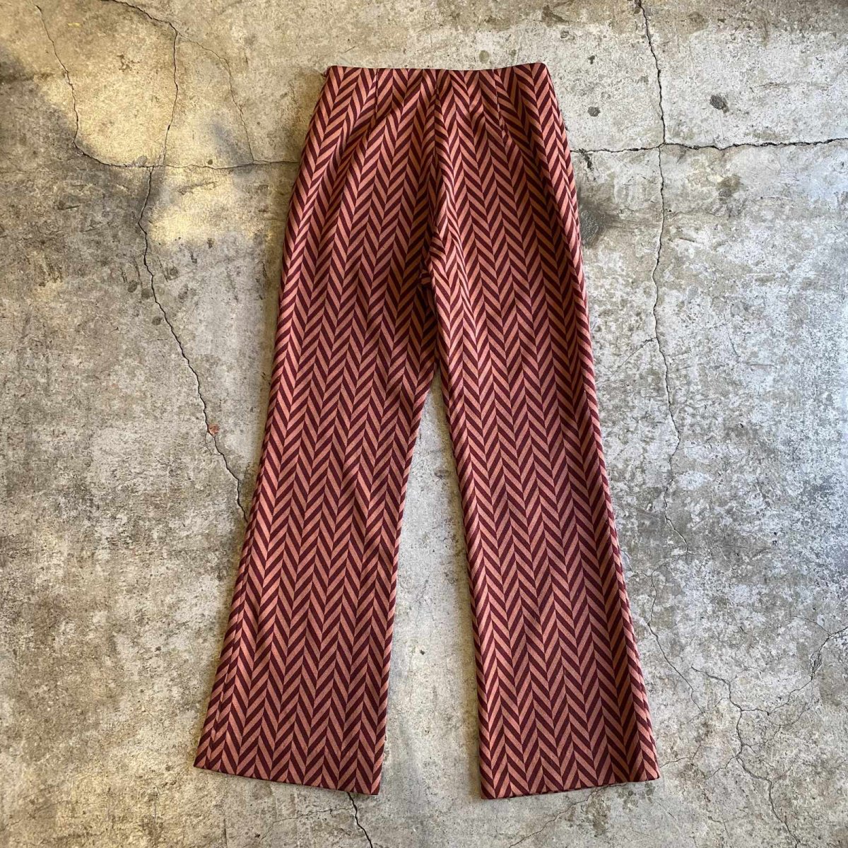 画像2: GEOMETRIC ALL OVER PATTERN COLOR DESIGN PANTS / W26 (2)