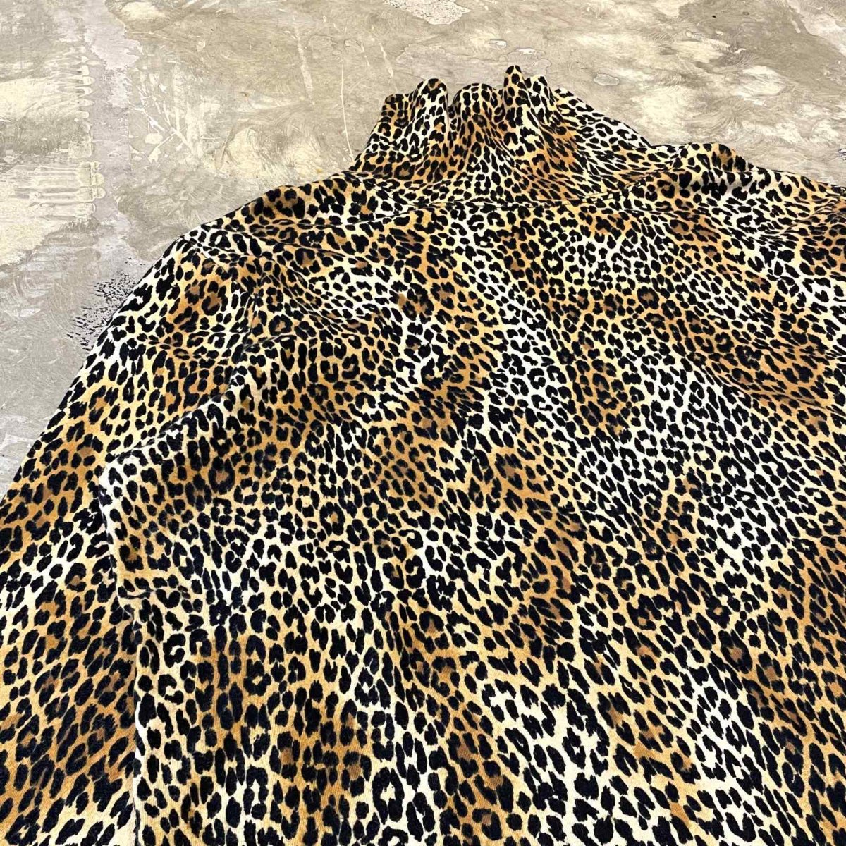 画像3: ALL OVER LEOPARD PATTERN HI NECK L/S TOPS / Mens L (3)
