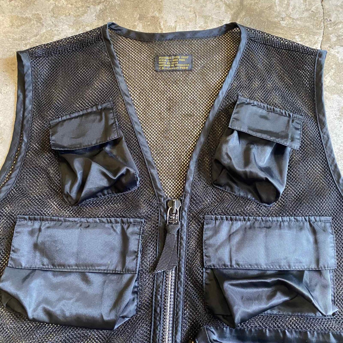 画像4: 5 POCKET DESIGN BLACK COLOR MESH FISHING VEST / Ladies M (4)