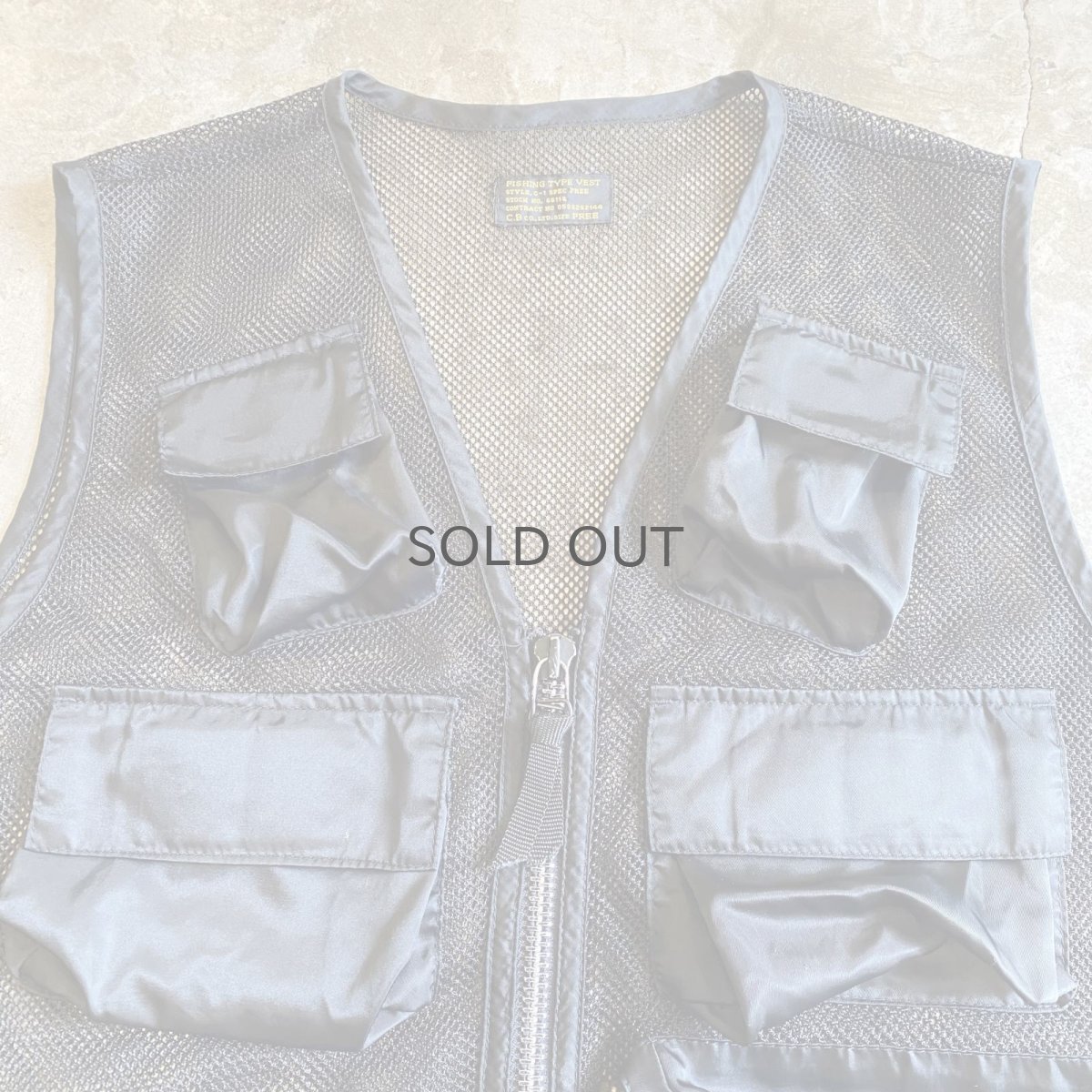 画像4: 5 POCKET DESIGN BLACK COLOR MESH FISHING VEST / Ladies M (4)
