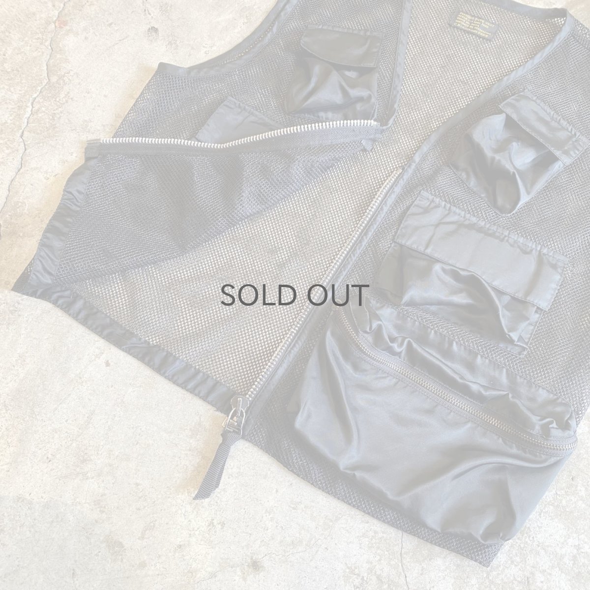 画像8: 5 POCKET DESIGN BLACK COLOR MESH FISHING VEST / Ladies M (8)