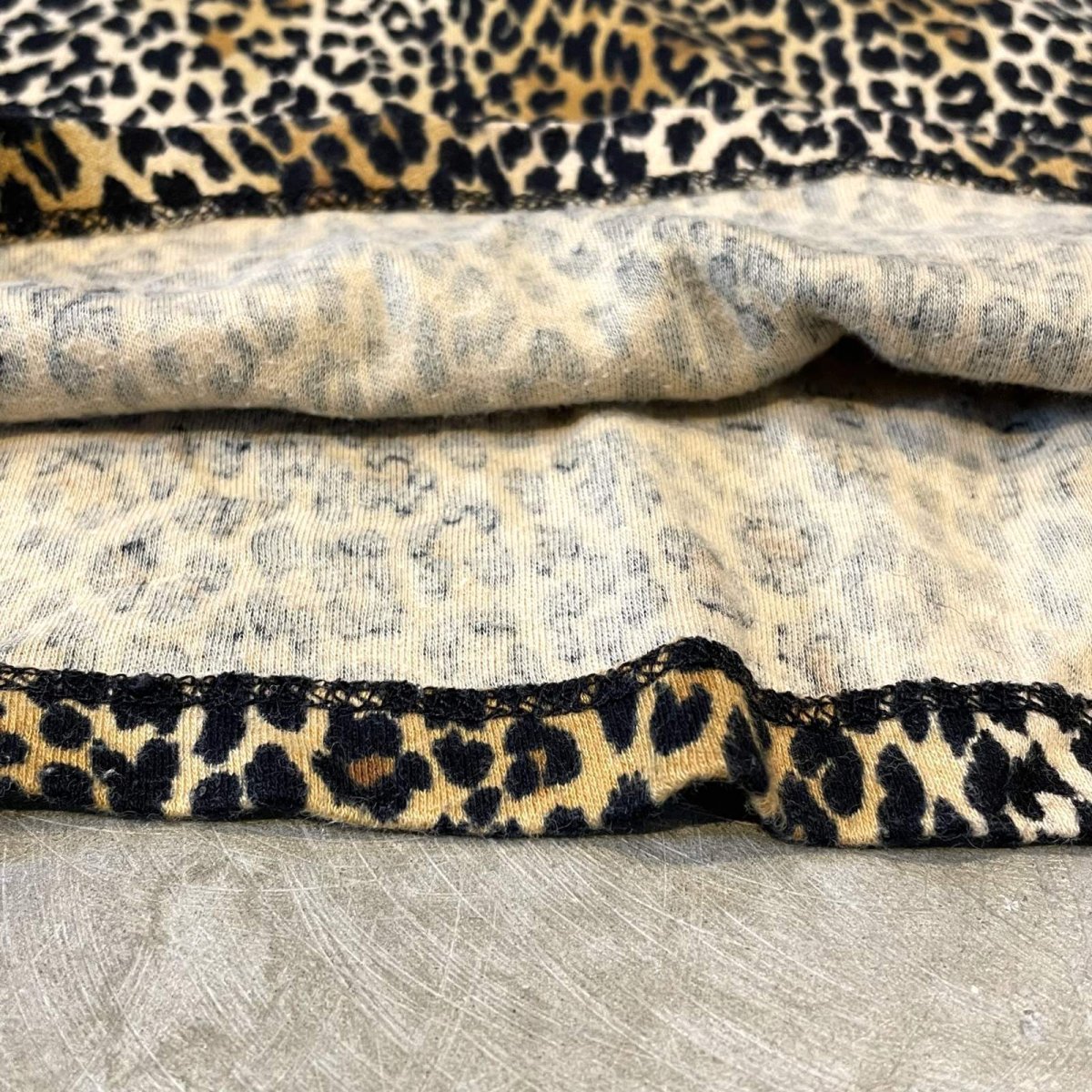 画像8: ALL OVER LEOPARD PATTERN HI NECK L/S TOPS / Mens L (8)